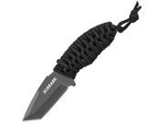 SCHF47TA Neck Knife Black Wrapped Handle Ti Tanto Plain