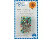 Pearlized Straight Pins Size 24 120 Pkg Assorted Colors