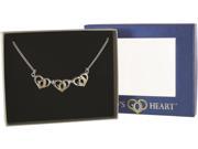 Triple Gods Heart Necklace Case Pack 24