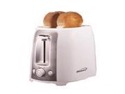 Brentwood 2 Slice Cool Touch Toaster ; White and Stainless Steel