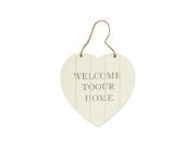 Welcome Heart Shaped Wall Plaque Case Pack 16