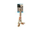 Colorful Knotted Pet Rope Toy with Handle Case Pack 12