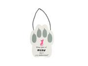 Cat Paw Print Wall Sign Case Pack 12