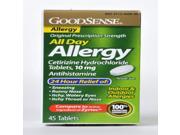 Good Sense All Day Allergy Cetirizine10 MG Tablets 45 Count Case Pack 24