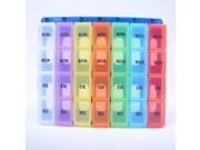 Color Coded Weekly Med Pill Organizer Extra Large Case Pack 6