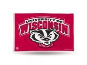 Wisconsin Badgers NCAA 3ft x 5ft Banner Flag