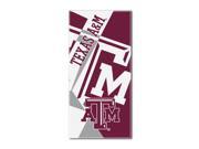 Texas A M Collegiate Puzzle 34 x 72 Over sized Beach Towel