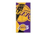 Lakers National Basketball League Puzzle 34 x 72 Over sized Beach Towel