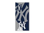 Yankees Major League Baseball Puzzle 34 x 72 Over sized Beach Towel