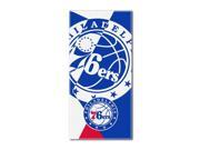 76ers National Basketball League Puzzle 34 x 72 Over sized Beach Towel