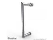 DreamLine Unidoor X 59 in. W x 34.375 in. D x 72 in. H Hinged Shower Enclosure in Chrome Finish; Left wall Bracket