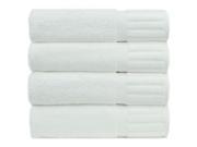 Luxury Hotel Spa Towel 100% Genuine Turkish Cotton Bath Towels White Piano Set of 4