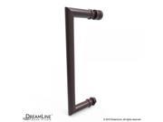 DreamLine Unidoor X 35 in. W x 34.375 in. D x 72 in. H Hinged Shower Enclosure in Oil Rubbed Bronze Finish