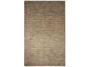 Solids Solids Heather Pattern Gray Tan Wool and Cotton Area Rug 2x3