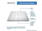 DreamLine SlimLine 32 in. by 48 in. Single Threshold Shower Base in Biscuit Color Center Drain Base