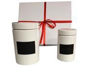 KitchenWorthy Two piece Canister Set