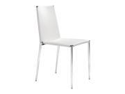 ALEX DINING CHAIR WHITE Set of 4