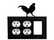 Rooster Double Outlet and Single GFI Cover
