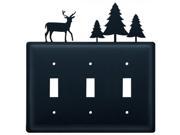 Deer Trees Triple Switch Cover