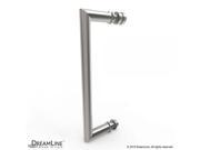 DreamLine Unidoor X 47 3 8 in. W x 30 in. D x 72 in. H Hinged Shower Enclosure in Brushed Nickel Finish; Right wall Bracket