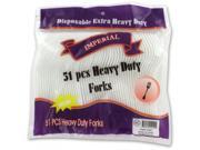 Heavy Duty Plastic Forks Case Pack 24