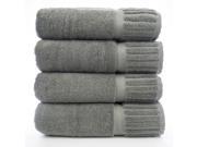 Luxury Hotel Spa Towel 100% Genuine Turkish Cotton Bath Towels Gray Piano Set of 4