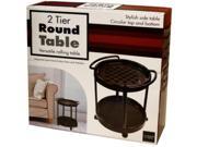 2 Tier Round Rolling Table