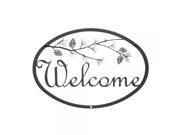 Pinecone Welcome Sign