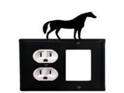 Horse Single Outlet and GFI Cover