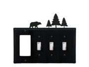 Bear Pine Trees Single GFI and Triple Switch Cover