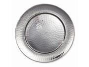 Stainless Steel 14 Hammered Round Tray