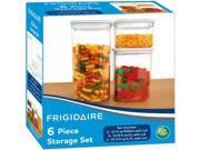 Frigidaire Plastic Food Storage Container 6 Piece Set Case Pack 4