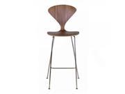 Cherner Inspired Bar Stool with Metal Legs