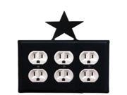 Star Triple Outlet Cover