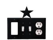Star Single GFI Double Switch and Single Outlet Cover