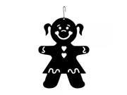 Gingerbread Girl Decorative Hanging Silhouette