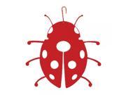 Ladybug Decorative Hanging Silhouette RED