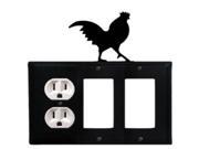 Rooster Single Outlet and Double GFI Cover