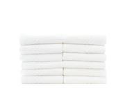 Luxury Hotel Spa Towel 100% Genuine Turkish Cotton Washcloths White Checkered Set of 12