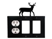 Deer Single Outlet and Double GFI Cover