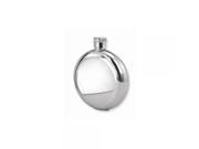 Stainless Steel Polished Round 5oz Flask Engravable Personalized Gift Item