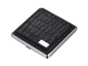 Visol Ares Black Leather Double Sided Cigarette Case