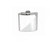 Polished and Brushed Stainless Steel 6oz Hip Flask Engravable Gift Item