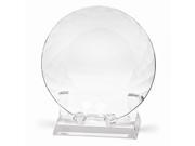 Optical Crystal Plate Award with Stand Etching Personalized Gift Item