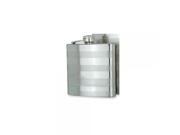 Polished and Brushed Stainless Steel Hip Flask Engravable Gift Item