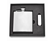 Stainless Steel Flask and Money Clip Gift Set Engravable Gift Item