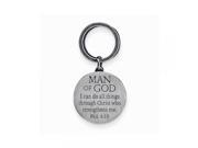 Man of God Pewter Key Ring Perfect Religious Gift