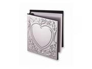 Chrome plated Sweetheart Photo Album Engravable Perfect Wedding Gift