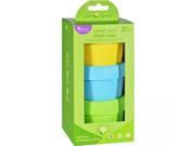 Green Sprouts Snack Cups Sprout Ware 6 Months Plus Aqua Assorted 3 Pack