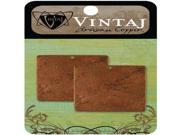 Vintaj Metal Altered Blanks Large Squares 20.5mm 2 Pkg